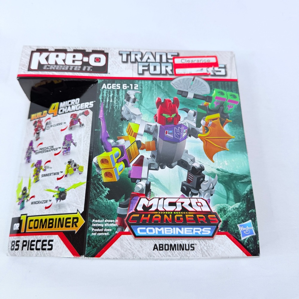 Kre-O Transformers Micro Changers Combiners Abominus Set A4473 85 Pieces